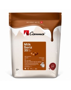 Молочный шоколадный кувертюр Seriz 35 5 кг Carma
