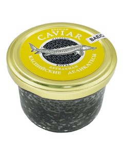 Икра осетровая черная Каспийские деликатесы Premium зернистая 100 г Caviar