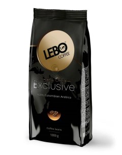 Кофе в зернах Exclusive 1000г Lebo