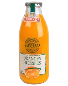 Сок апельсиновый прямого отжима 1 л Andros