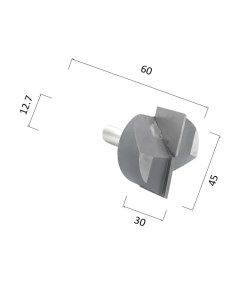 Фреза фасонная прямая для выравнивания поверхности NQD1245 для станка ЧПУ Djtol