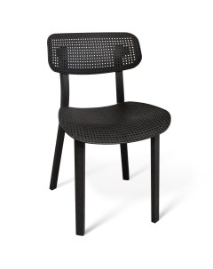 Кресло пластиковое черный 46 5x51x79 см Гринхауз