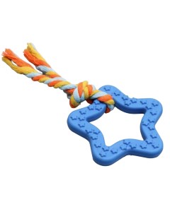 Игрушка для собак Звезда с хвостом жевательная синяя Пижон