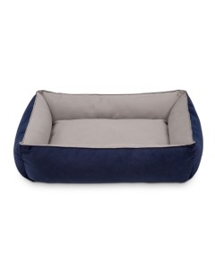 Лежанка для собак синяя текстиль синтепух 50x40x15 см Салика