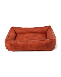 Лежанка для собак рыжий текстиль синтепух 50x40x15 см Салика