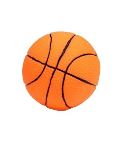 Игрушка для собак Мяч Баскетбол пищащая оранжевая 7 5 см Пижон