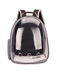 Рюкзак переноска для животных черный с прозрачной дверцей пластик 30х20х40 см Egp