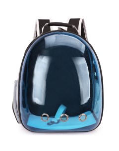Рюкзак переноска для животных черный с затемненной дверцей пластик 30х20х40 см Egp