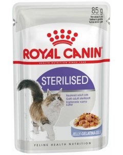 Влажный корм для кошек Sterilised кусочки в желе для стерилизованных 85г Royal canin