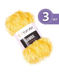 Пряжа для вязания Samba ЯрнАрт Самба 3 мотка 47 светложелтый травка Yarnart
