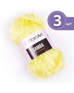 Пряжа для вязания Samba ЯрнАрт Самба 3 мотка 2036 светлый лимон травка Yarnart