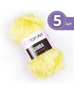 Пряжа для вязания Samba ЯрнАрт Самба 5 мотков 2036 светлый лимон травка Yarnart