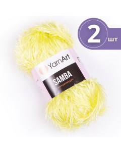 Пряжа для вязания Samba ЯрнАрт Самба 2 мотка 2036 светлый лимон травка Yarnart