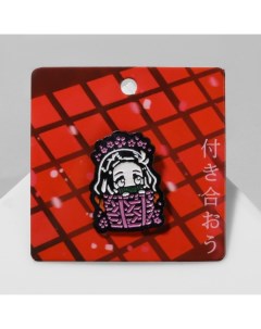Значок Япония 9933399 прятки цветной в чёрном металле Queen fair
