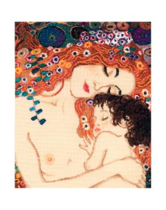 Набор для вышивания по мотивам картины Г Климта Материнская любовь 30 х 35 см Риолис