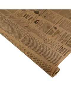 Бумага 72 см х 10 м Декор Губернские вести натуральная крафт Азалия