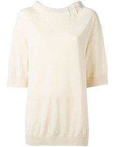 Marni блузка с воротником на завязке 48 нейтральные цвета Marni
