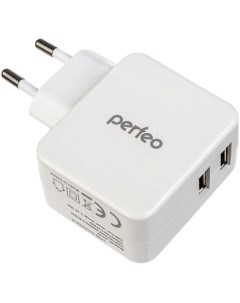 Сетевое зарядное устройство USB Perfeo CUBE 2 White PF_A4132 CUBE 2 White PF_A4132