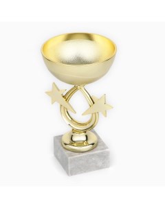 Кубок 156 наградная фигура золото подставка камень 17 7 х 9 8 х 6 1 см Командор