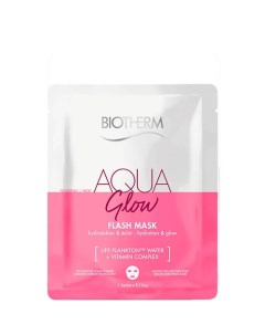 Тканевая маска Aqua Glow с витаминным комплексом для увлажнения и сияния кожи 31 0 Biotherm