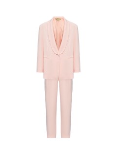 Костюм классический однобортный пиджак из вискозы светло розовый Stella mccartney