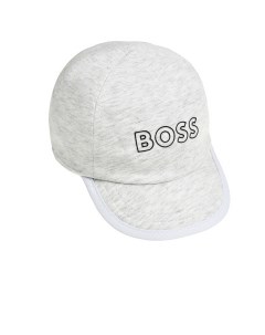 Бейсболка с вышитым логотипом белая Boss