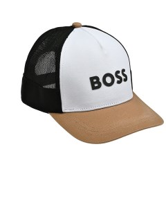 Бейсболка с черным логотипом Boss