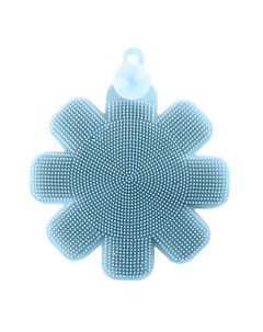 Губка для мытья посуды силиконовая Clean Series голубой цветок Gipfel