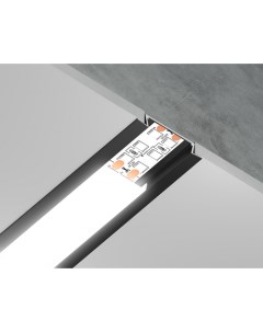 Алюминиевый профиль встраиваемый 30 6 6 для светодиодной ленты до 19 8мм ILLUMINATION Alum Ambrella light