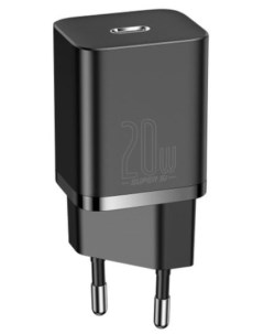 Зарядное устройство сетевое CCSUP B01 Super Si Quick Charger USB C 20W Black Baseus