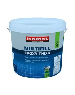 Затирка MULTIFILL EPOXY THIXO 05 светло серый 3кг Isomat (греция)