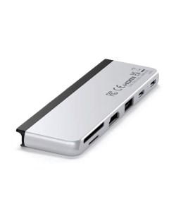 Хаб USB Dual USB C Hub For Surface Pro 9 Silver ST HSP9P Satechi
