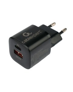 Зарядное устройство Cablexpert USB Type C 3А QC3 0 PD Black MP3A PC 47 Gembird