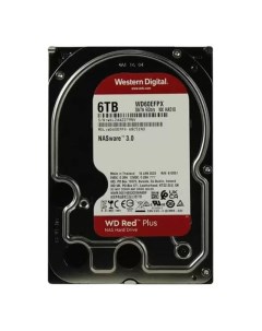 Жесткий диск Red Plus 6Tb WD60EFPX Western digital