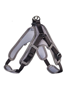 Шлейка для собак Neopren Vario Quick XL (79-100)/2,5см нейлон/неопрен черный/серый Hunter