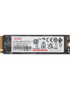SSD накопитель XPG Gammix S70 Blade AGAMMIXS70B 1T CS 1ТБ M 2 2280 PCIe 4 0 x4 NVMe M 2 Adata