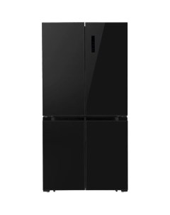 Холодильник трехкамерный LCD505BlGID Side by Side инверторный черное стекло Lex
