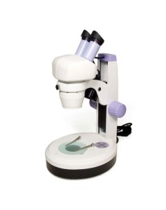Микроскоп 5ST стереоскопический инструментальный 20 40x на 2 объектива Levenhuk