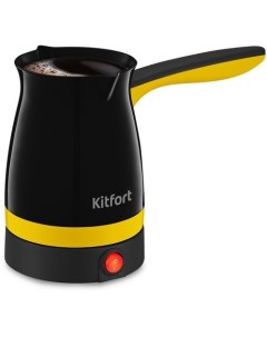 Кофеварка КТ 7183 3 электрическая турка черный желтый Kitfort