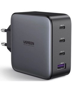 Сетевое зарядное устройство 40747 USB A 3 х USB type C 100Вт 5A черный Ugreen