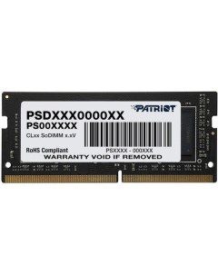 Оперативная память Signature PSD416G320081S DDR4 1x 16ГБ 3200МГц для ноутбуков SO DIMM Ret Patriòt