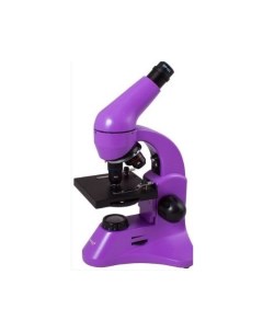 Микроскоп Rainbow 50L Plus световой оптический биологический 64 1280х на 3 объектива фиолетовый черн Levenhuk