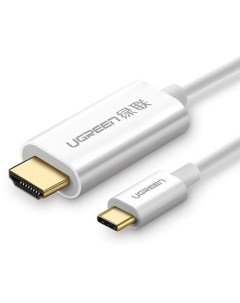 Кабель аудио видео MM121 USB Type C m HDMI 1 5м белый Ugreen