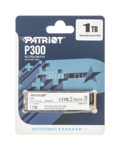 SSD накопитель P300 P300P1TBM28 1ТБ M 2 2280 PCIe 3 0 x4 NVMe M 2 Patriòt