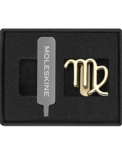 Шильд символ Zodiac металл золотистый коробка с европод Дева Moleskine