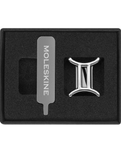 Шильд символ Zodiac металл серебристый коробка с европод Близнецы Moleskine