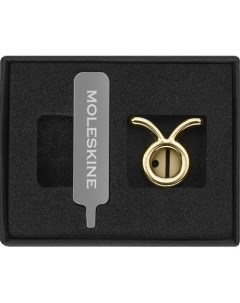 Шильд символ Zodiac металл золотистый коробка с европод Телец Moleskine