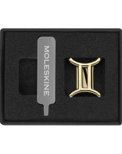 Шильд символ Zodiac металл золотистый коробка с европод Близнецы Moleskine