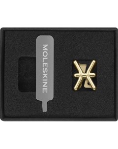 Шильд символ Zodiac металл золотистый коробка с европод Рыбы Moleskine