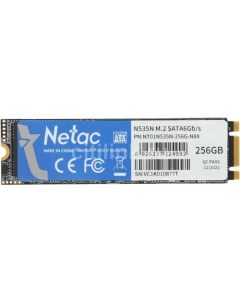 SSD накопитель N535N NT01N535N 256G N8X 256ГБ M 2 2280 SATA III M 2 Netac